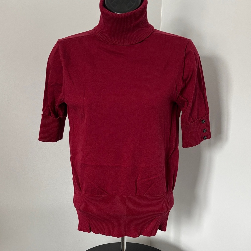 Apt. 9 Women's Red Turtleneck Sweater